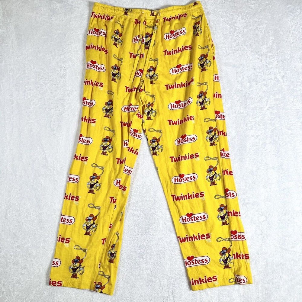 Hostess Twinkies Yellow Lounge Pajama Pants Women’s L (2001)